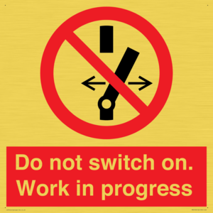 Do not switch on. Work in progress